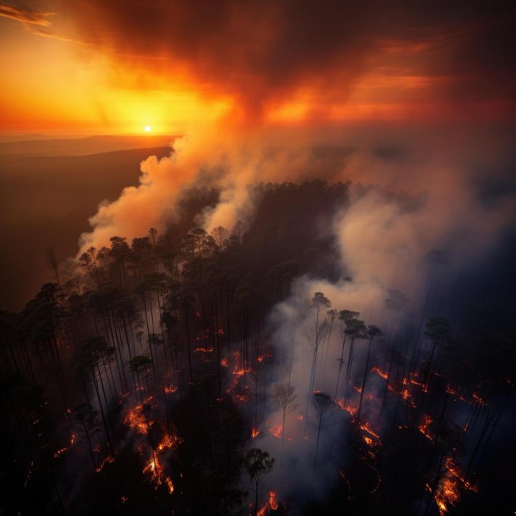 Eventos climáticos ameaçam a floresta
