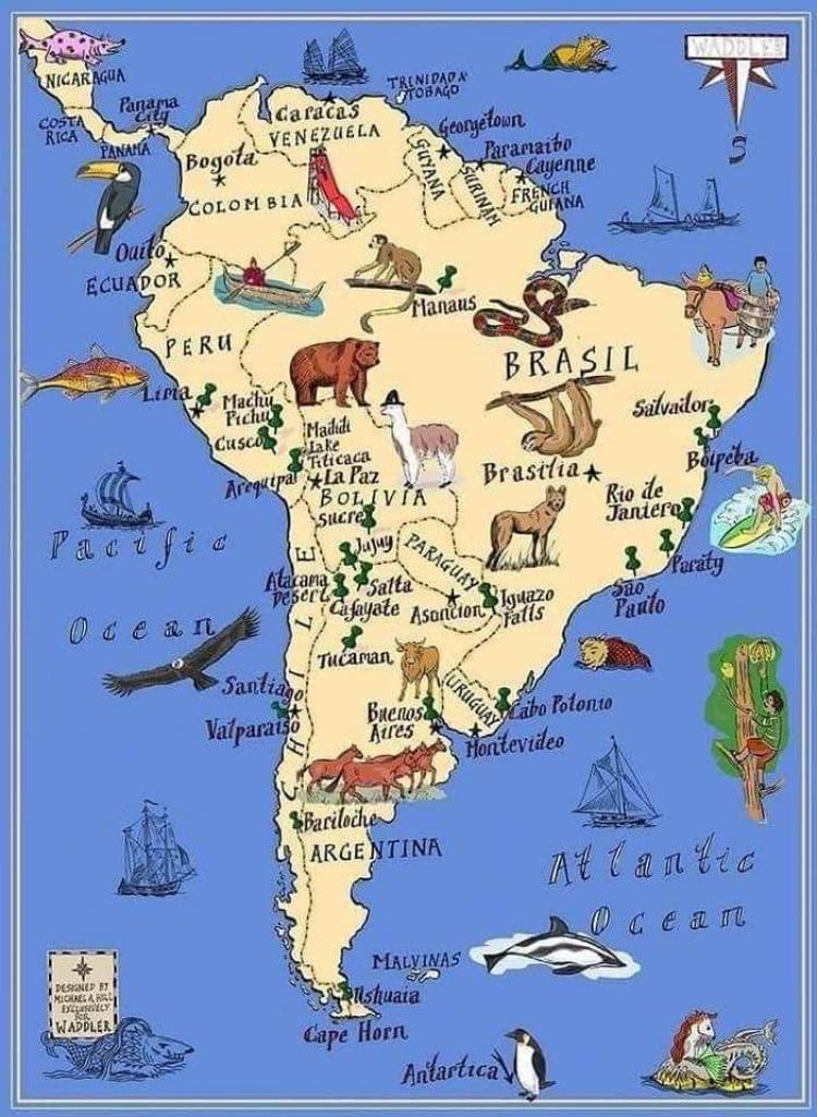 ETIMOLOGIA DOS DOS NOMES DOS PAÍSES DA AMÉRICA DO SUL
