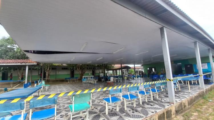 Inspeção técnica do governo prevê risco de desabamento e evita tragédia em escola estadual em Macapá