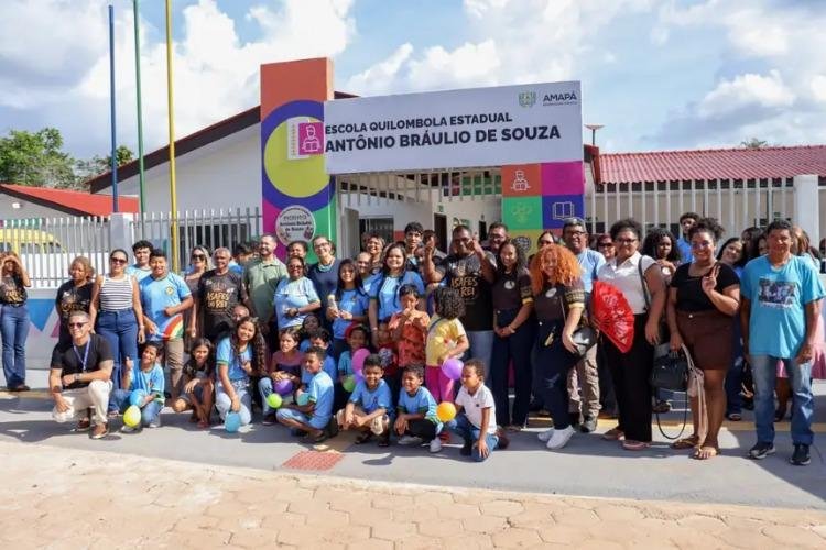 Governo do Amapá entrega Escola Quilombola Estadual Antônio Bráulio para comunidade do Mel da Pedreira
