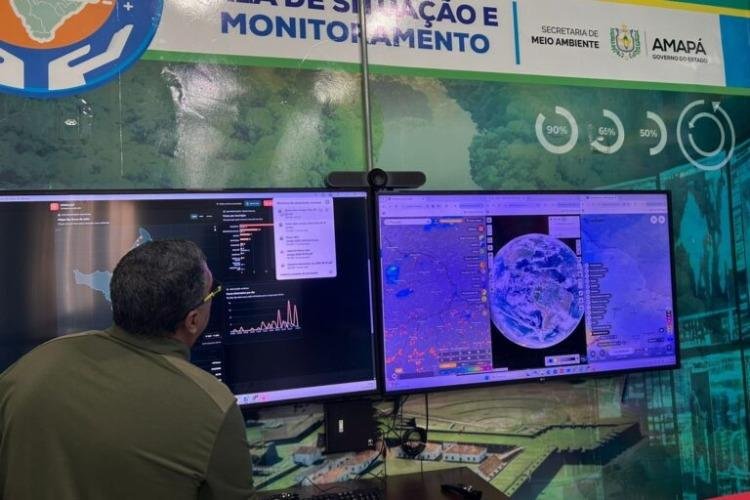 Amapá lança Painel do Fogo com inteligência artificial para monitorar incêndios em tempo real