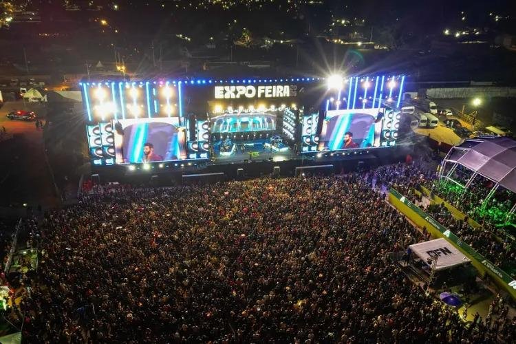 Expofeira 2026 reúne mais de 223 mil pessoas no domingo (9), marcado pelo show de Gusttavo Lima