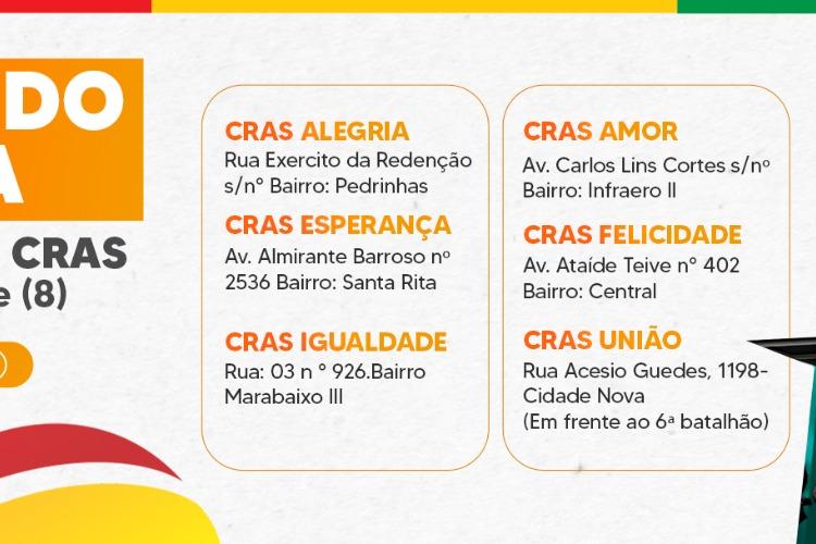 Casa do Bolsa atende temporariamente nos Cras de Macapá 