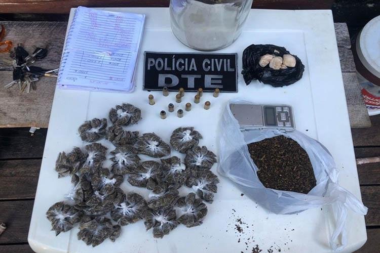 CRACK, MACONHA E MUNIÇÕES SÃO APREENDIDOS EM CASA LOCALIZADA EM ÁREA DE PONTE NA ZONA SUL DE MACAPÁ