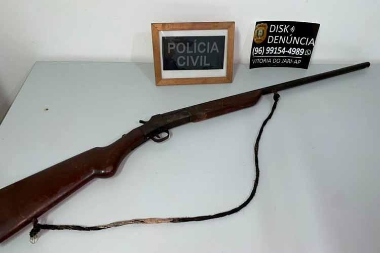 POLÍCIA CIVIL APREENDE ARMA DE FOGO UTILIZADA EM LATROCÍNIO NO MUNICÍPIO DE VITÓRIA DO JARI
