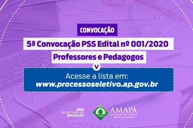 Governo convoca professores e pedagogos classificados no cadastro reserva do PSS 2020