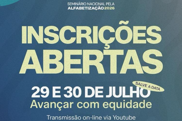 Santana estará presente em seminário nacional para debater o futuro da alfabetização no Brasil