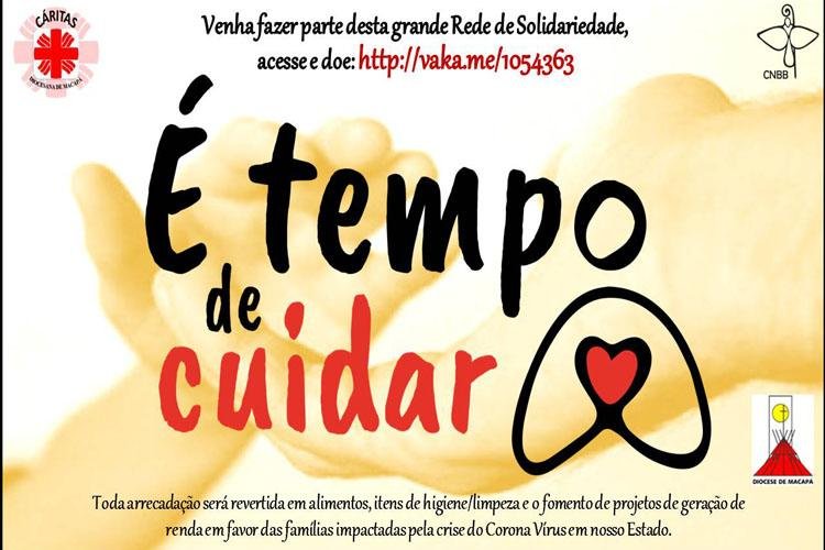 Cáritas Diocesana promove coleta virtual para arrecadar de doações para a caridade