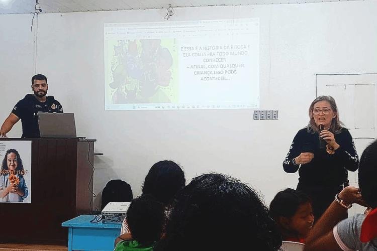 Policiais civis em Macapá realizam palestra sobre abuso e exploração sexual de crianças e adolescentes