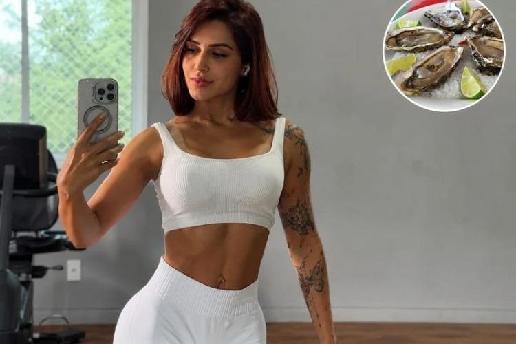 50 ostras por semana: influenciadora fitness aposta em rotina 
