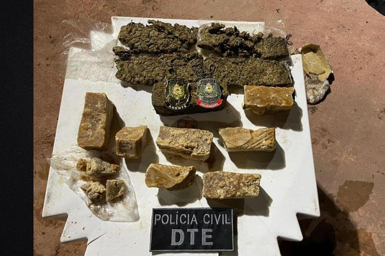 POLÍCIA CIVIL APREENDE 4 QUILOS DE DROGAS E PRENDE TRAFICANTE DO ESTADO DO PARÁ