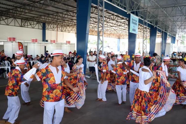 Estudantes de Itaubal levam tradição do Marabaixo à 4ª edição da Expo Favela Innovation Amapá