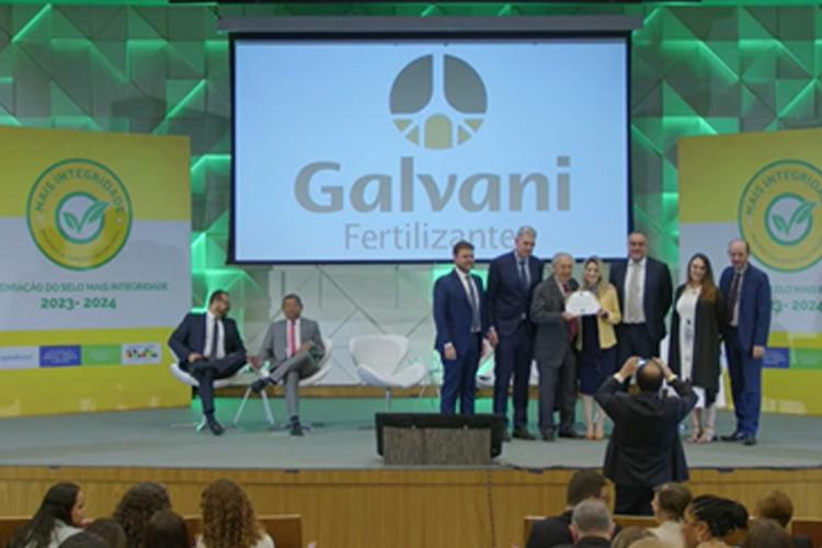 Galvani conquista Selo Mais Integridade do Ministério da Agricultura e Pecuária