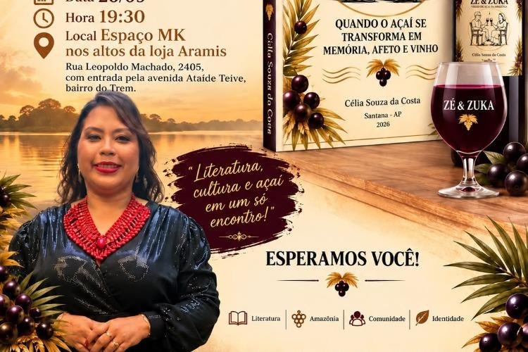 Pesquisadora lança o livro “Zé & Zuka: quando o açaí se transforma em memória, afeto e vinho"