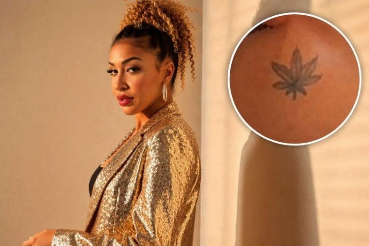 Influenciadora diz que tatuagem de folha de cannabis virou 