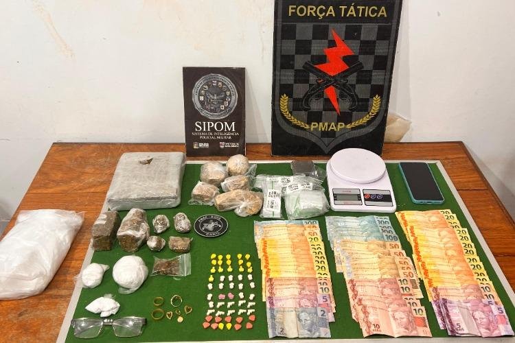 Força Tática prende cinco pessoas por tráfico de drogas durante ações no Marabaixo II, Pantanal e Zerão