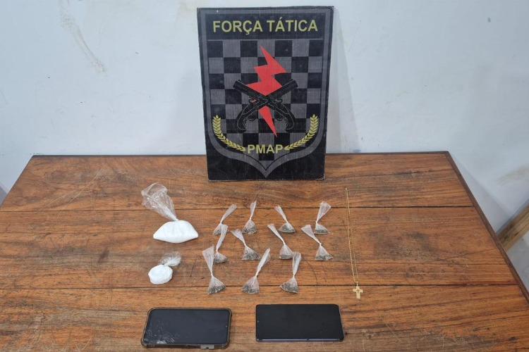 Batalhão de Força Tática prende dois homens por tráfico de drogas no Cidade Nova