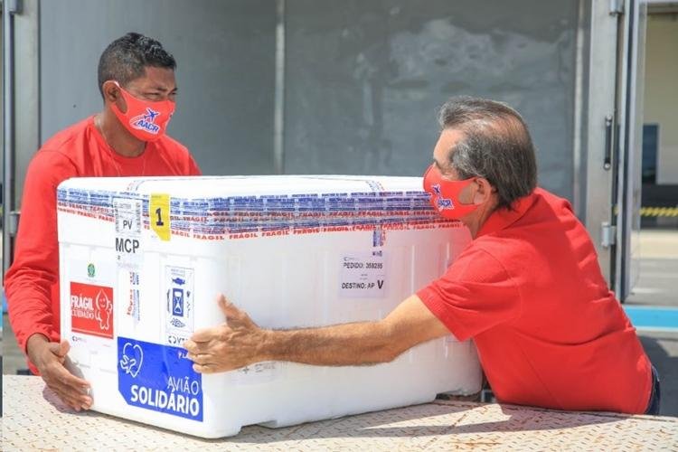 Amapá recebe 10.050 doses de vacinas e avança na imunização nos 16 municípios