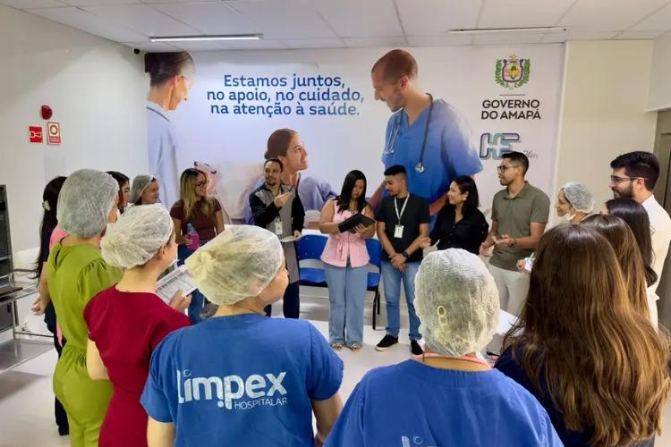 No anexo do HE de Macapá, método ‘Huddle’ agiliza decisões e melhora atendimento aos pacientes