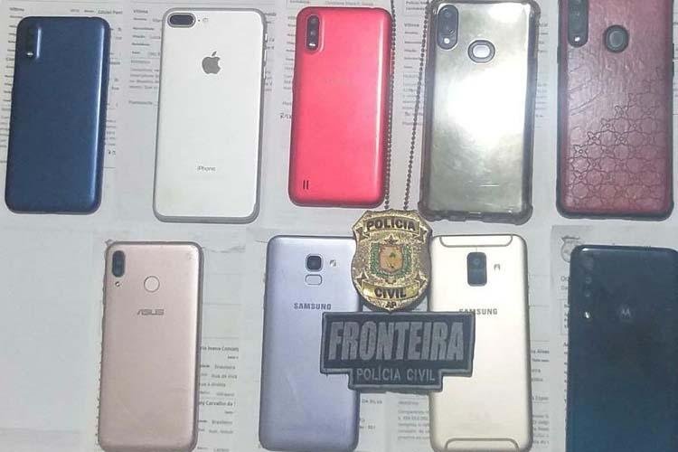 POLÍCIA CIVIL RECUPERA 9 APARELHOS DE TELEFONES CELULARES FURTADOS OU ROUBADOS NO MUNICÍPIO DE OIAPOQUE
