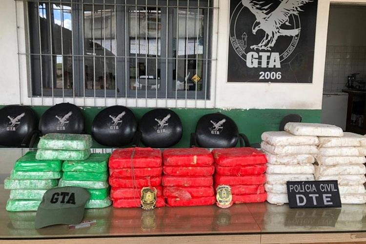 POLÍCIA CIVIL, COM O APOIO DO GTA, APREENDE 42 QUILOS DE CRACK PERTENCENTES AO MESMO GRUPO CRIMINOSO QUE TEVE 65 QUILOS DE CRACK APREENDIDOS NO MÊS PASSADO