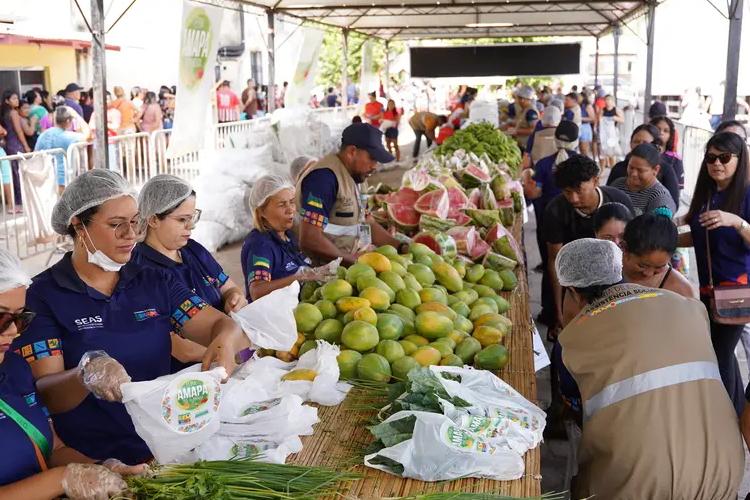 Governo do Amapá realiza feira “Amapá que Alimenta” e beneficia 650 famílias em Macapá
