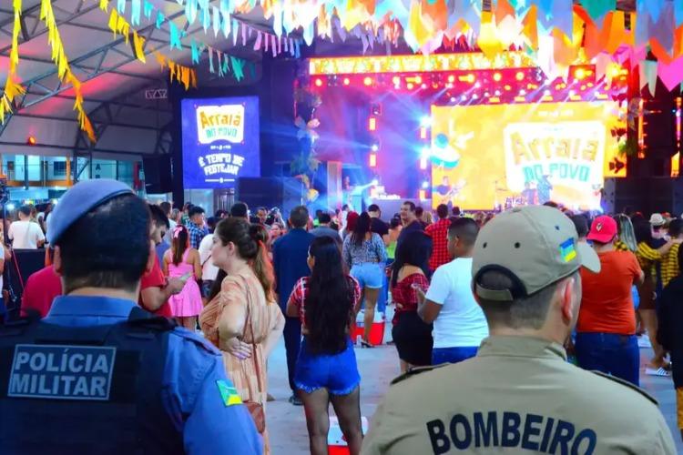 Governo do Amapá garante segurança no 'Arraiá do Povo' com mais de 200 militares atuando por noite de evento