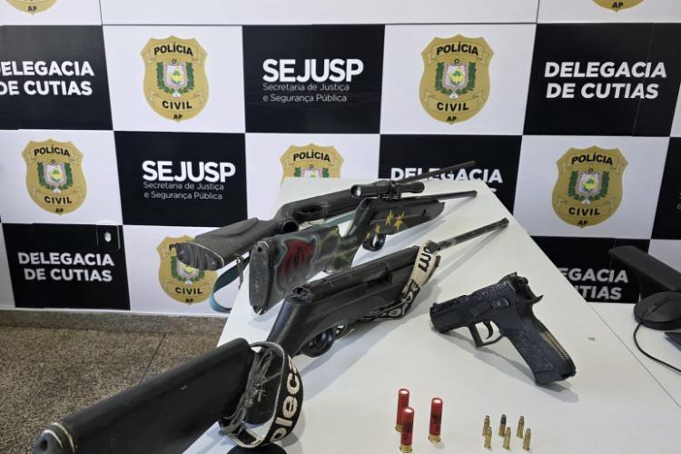 Em Cutias do Araguari, Polícia Civil realiza operação e apreende armas de fogo