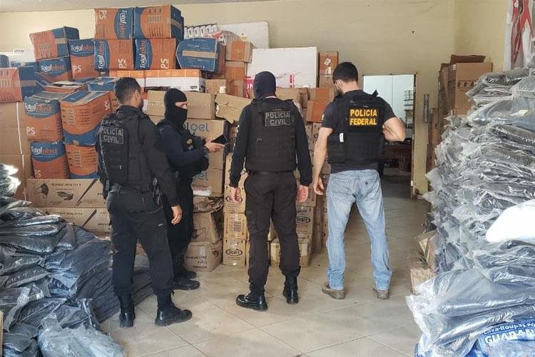 EM VITÓRIA DO JARI, POLÍCIA CIVIL PARTICIPA DA OPERAÇÃO MÁSCARA DE FERRO REALIZADA PELA POLÍCIA FEDERAL