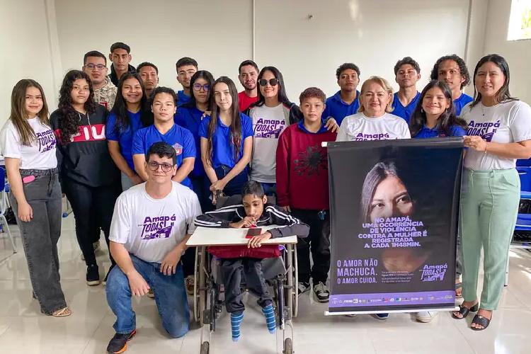 Amapá por Todas Elas: Governo do Estado combate violência contra a mulher com orientações em escolas públicas
