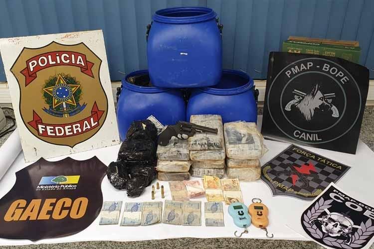 Núcleos de inteligência do MP-AP e das forças de segurança apreenderam drogas avaliadas, aproximadamente, em 750 mil reais