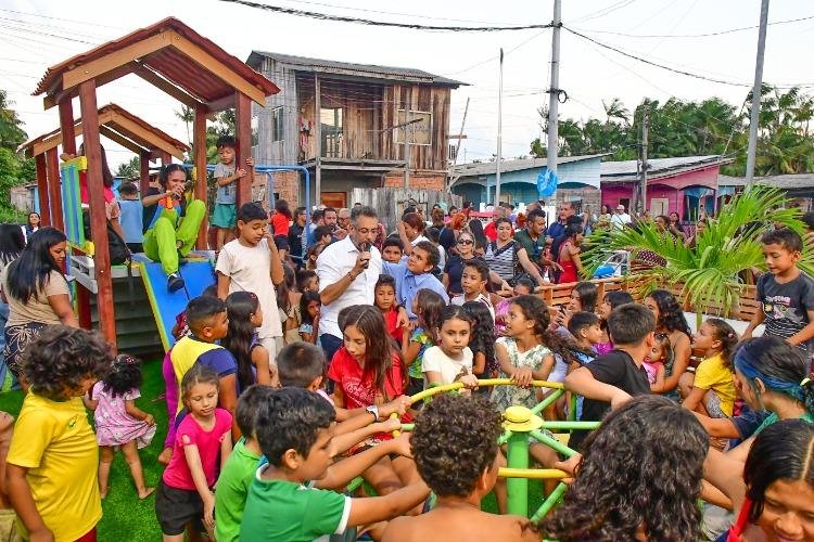 Governador Clécio entrega Parque Firme do Gonzaguinha, no bairro Zerão, em Macapá