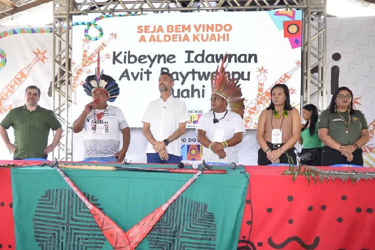 Governador do Amapá, Clécio Luís lidera encontro entre diretores da Petrobras e caciques das terras indígenas de Oiapoque