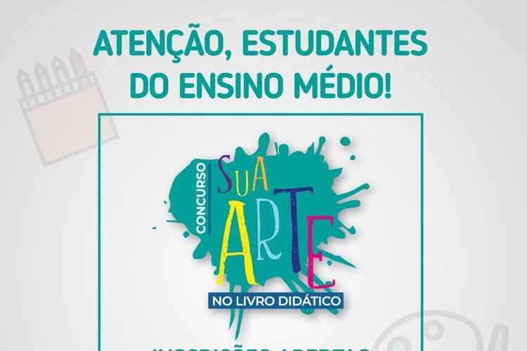 Sua Arte no Livro Didático: alunos do ensino médio da rede pública podem se inscrever no concurso