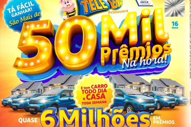 Durante a campanha de Primavera, a Tele Sena está sorteando um carro novo por semana para o Norte