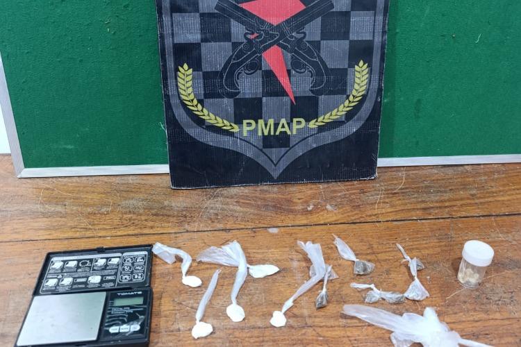 Batalhão de Força Tática prende 01 indivíduo por tráfico de drogas no bairro Novo Horizonte