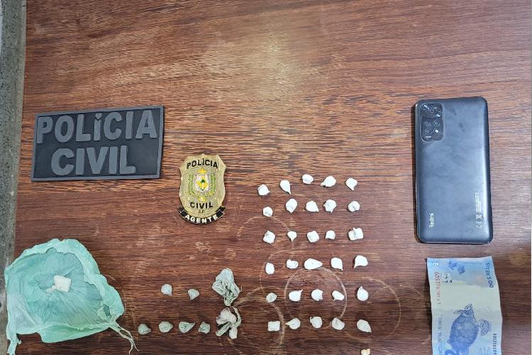 Suspeito de tráfico é detido durante operação da Polícia Civil em Oiapoque