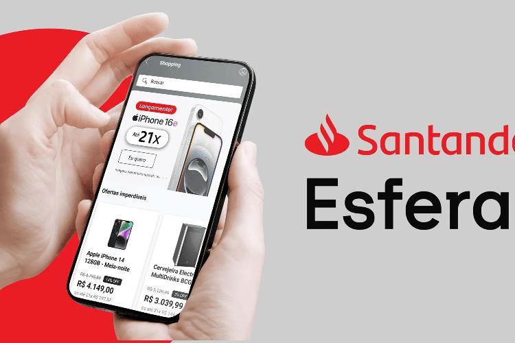 Santander lança o Santander Shopping, marketplace integrado ao app do banco 