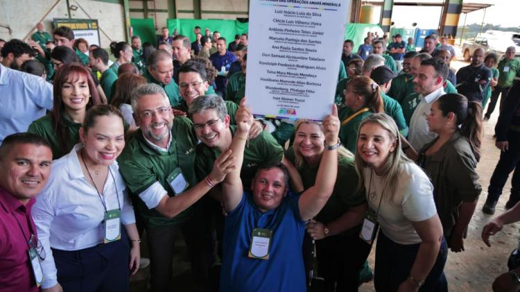 Prefeito Marcelo celebra retomada das operações da Amapá Minerals como novo ciclo de desenvolvimento para Pedra Branca do Amapari