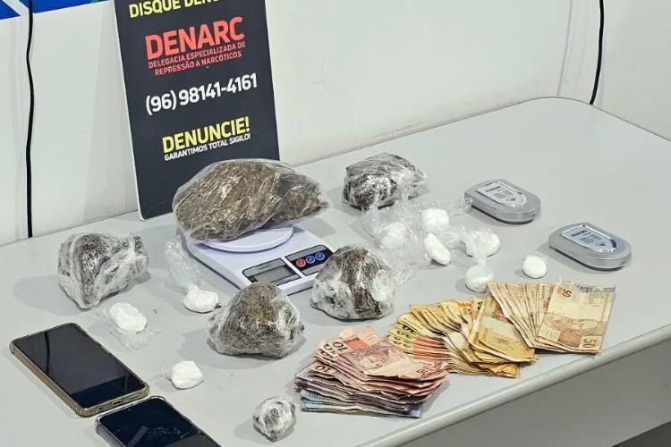 Em Macapá, Polícia Civil prende dois homens em flagrante por tráfico de drogas e associação para o tráfico na Zona Norte
