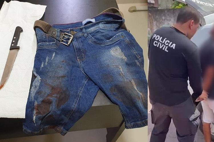 ACUSADO DE MATAR TIA A GOLPES DE FACA É PRESO EM FLAGRANTE