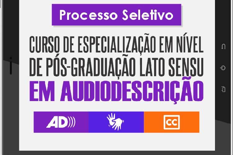 Unifap abre inscrições para especialização em audiodescrição na modalidade a distância