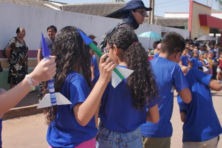Prefeitura de Macapá apoia primeira atividade de foguetes em escola da rede municipal