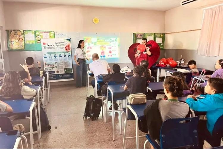 Campanha Setembro Verde promovida pelo Governo do Estado conscientiza estudantes sobre a importância da doação de órgãos
