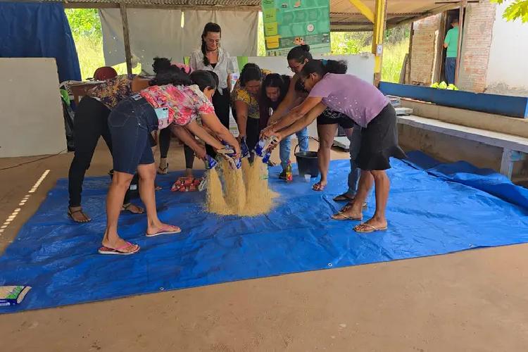 Governo do Amapá fortalece autonomia de agricultoras do programa Ater Mulher com oficinas de ração alternativa