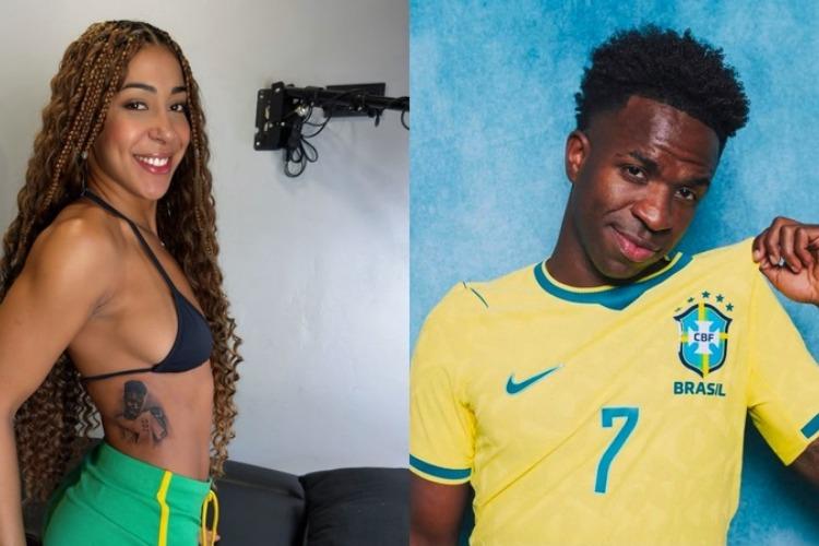 Influencer que tatuou Vini Jr. diz que recebeu enxurrada de xingamentos de fãs de Virginia e se arrepende após eliminação do Brasil