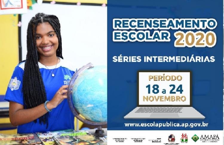 Seed abre inscrições para o Recenseamento Escolar 2020