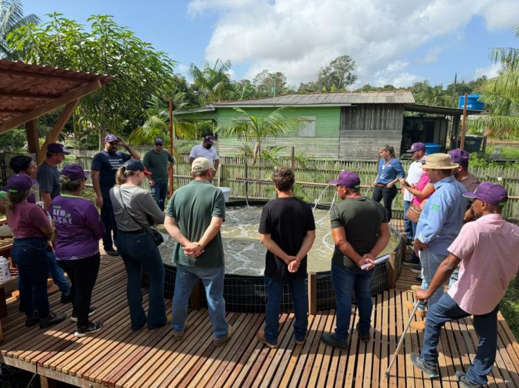 Sebrae fortalece piscicultura com visita técnica sobre sistema de bioflocos