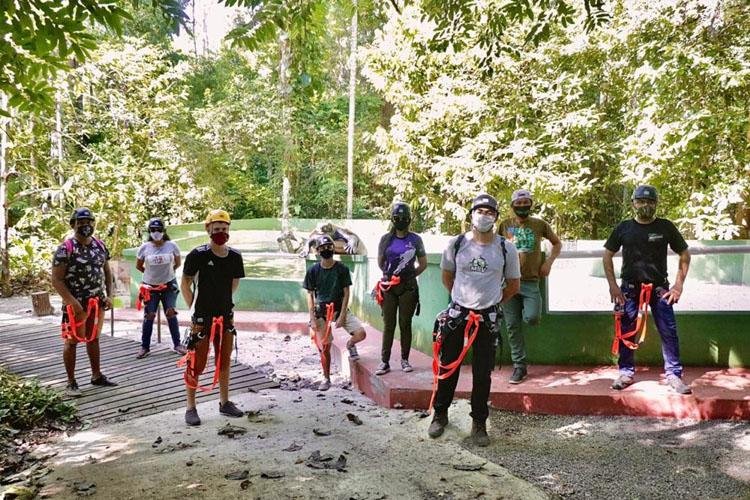 BIOPARQUE DA AMAZÔNIA: EQUIPE É TREINADA PARA GUIAS DO CIRCUITO DE AVENTURA