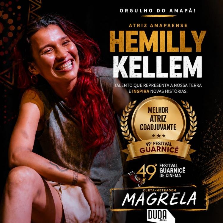 Hemilly Kellem conquista prêmio de Melhor Atriz Coadjuvante no Festival Guarnicê e leva o cinema amapaense ao pódio nacional